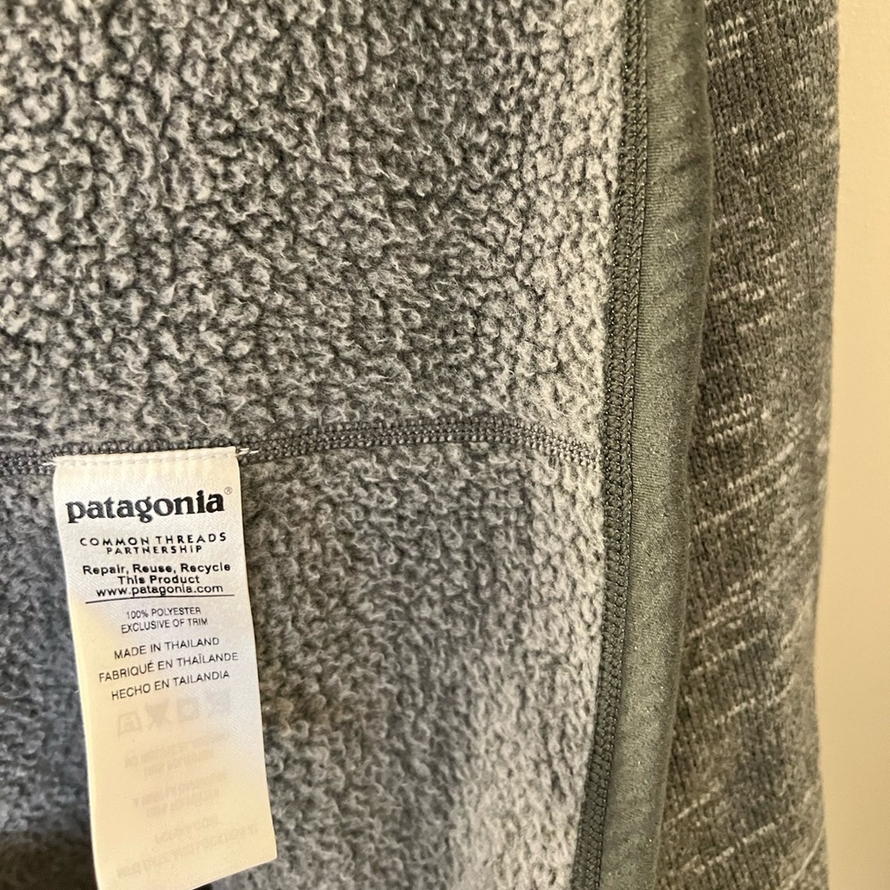 Patagonia Men’s Better Sweater 1/4 Zip XXL Stone Heather - Picture 9 of 9